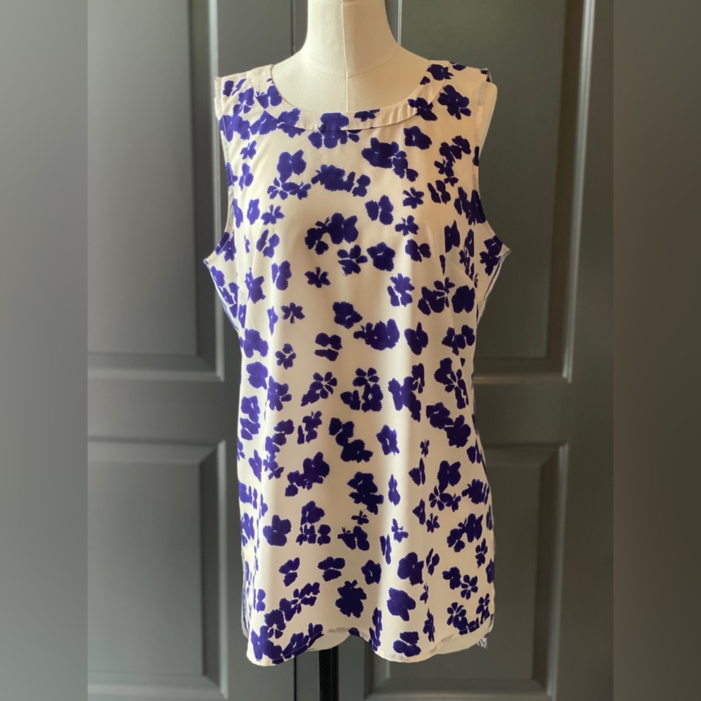 CAbi sleeveless high-low blouse